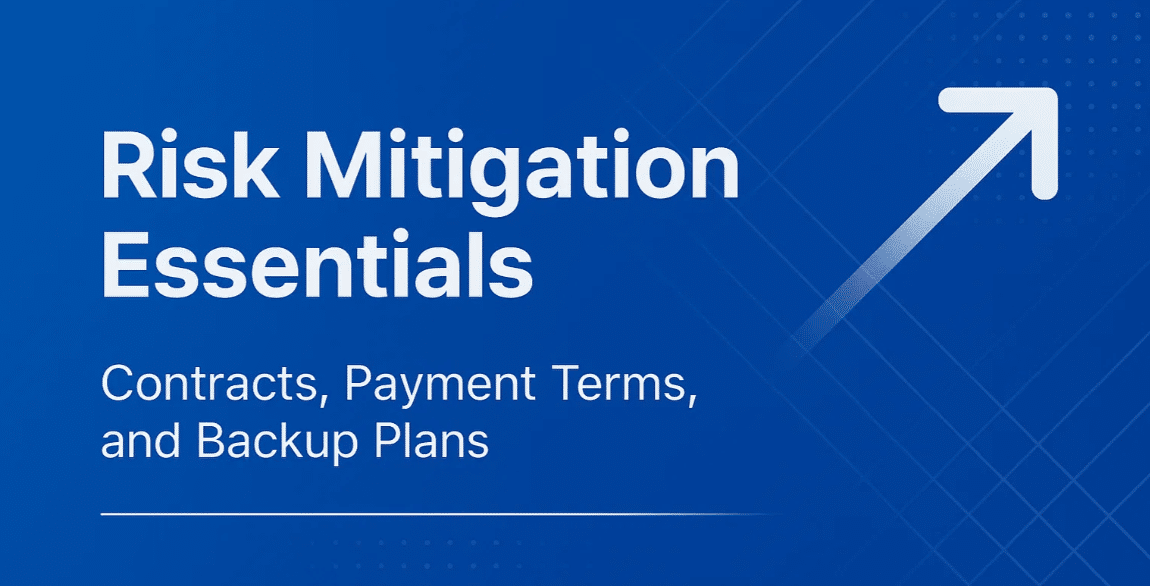 Risk Mitigation: Contracts, Payment Terms, and Backup Plans