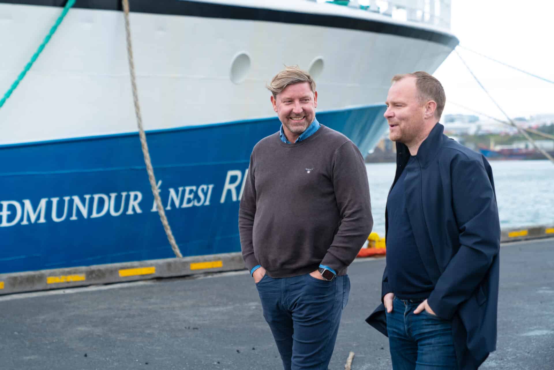 Konrad Olavsson, sales manager, Maritech & Þorlákur Ómar Guðjónsson, Innovation Manager, UR seafood