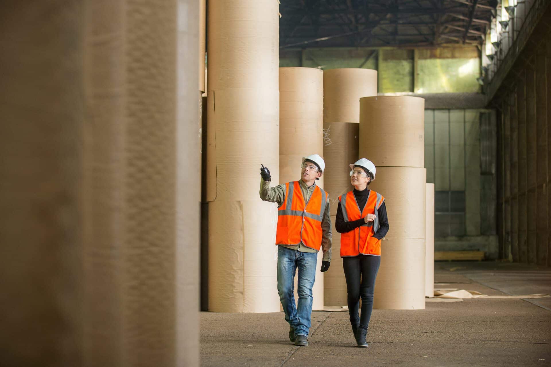 Gemba walk in manufacturing paper plant